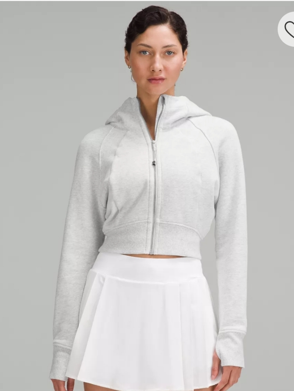 Lululemon Full-Zip Cropped Scuba Hoodie
